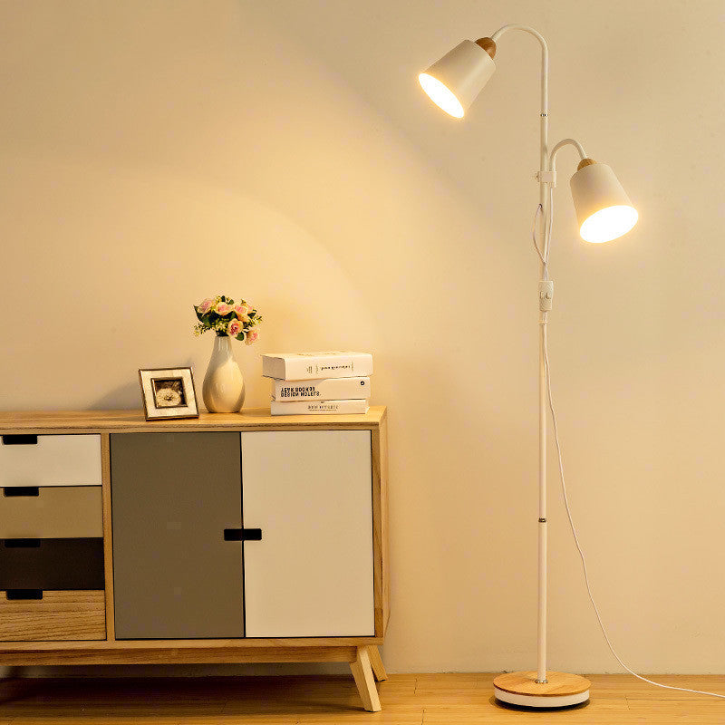 Black Double Head Floor Lamp