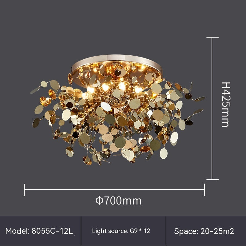 Stainless Steel Blade Chandelier