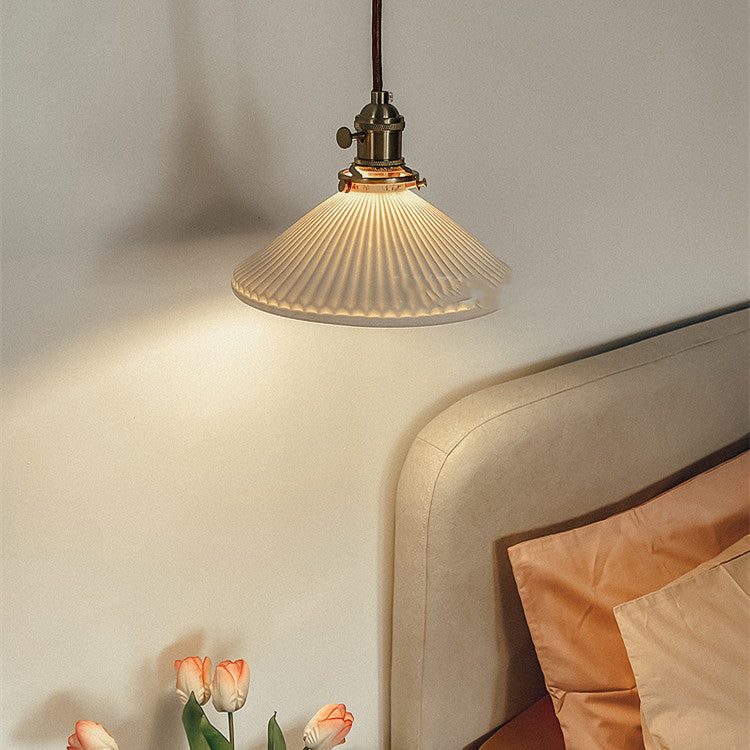 Porcelain Brass Chandelier