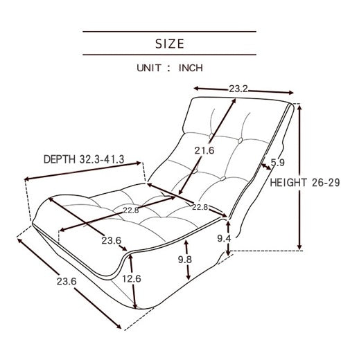 Navy Tatami Recliner