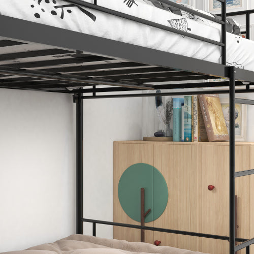 White Metal Bunk Bed