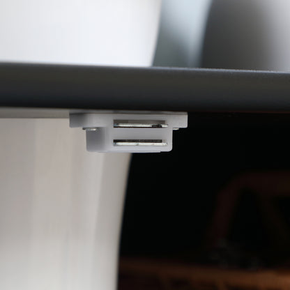 Under Sink Bathroom Cabinet, Pedestal Sink Storage Cabinet with 2 Doors, Shelf and U-Shape, Black