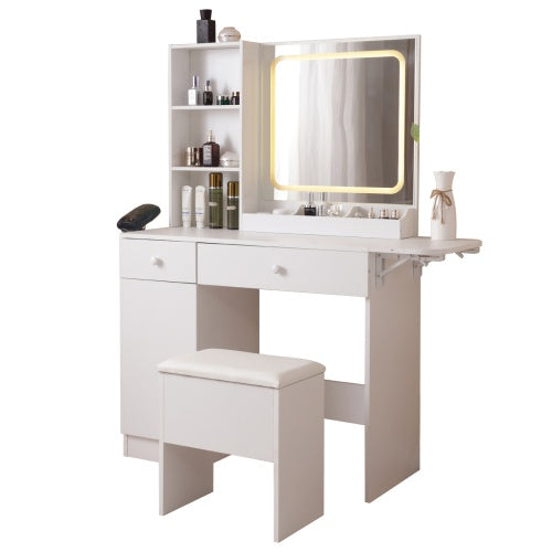 White Modern Vanity Desk