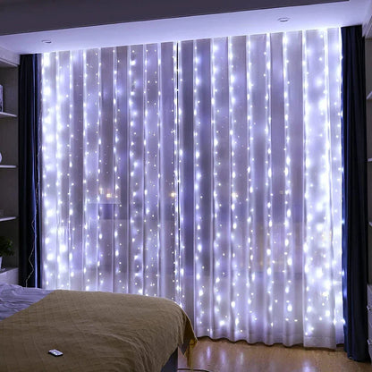 Festive USB Fairy Lights Curtain Set