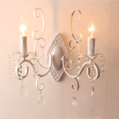 Bedroom Bedside Aisle Crystal Wall Lamp