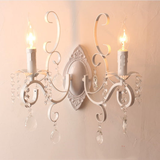 Bedroom Bedside Aisle Crystal Wall Lamp