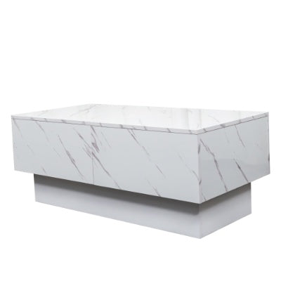 Mesa de Centro con Superficie Deslizante, Mesa Central con Compartimento de Almacenamiento Oculto, Mesa Extensible para Sala de Estar