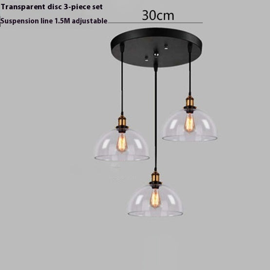Transparent Glass Nordic Chandelier