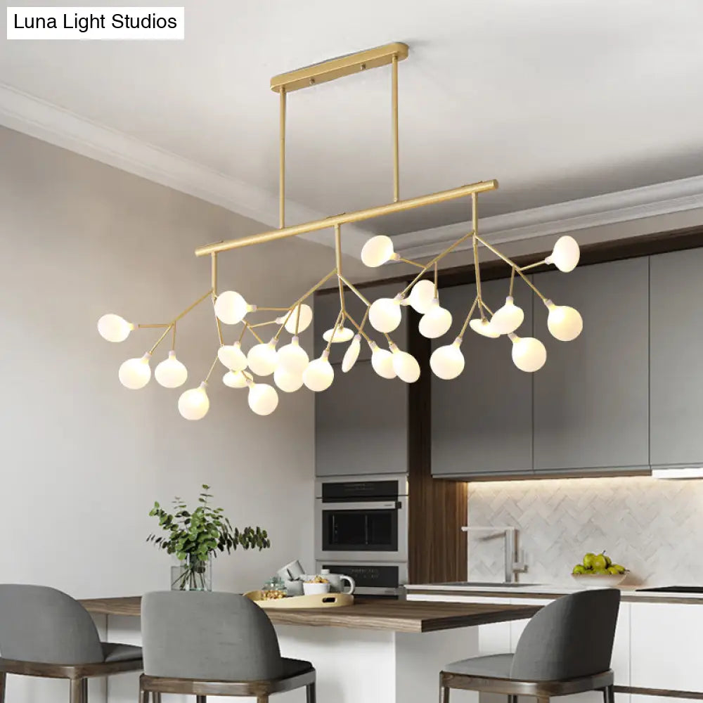 DecorBites™ Firefly Island Pendant: Postmodern Metal Ceiling Lamp - 36 Head Suspension for Restaurant