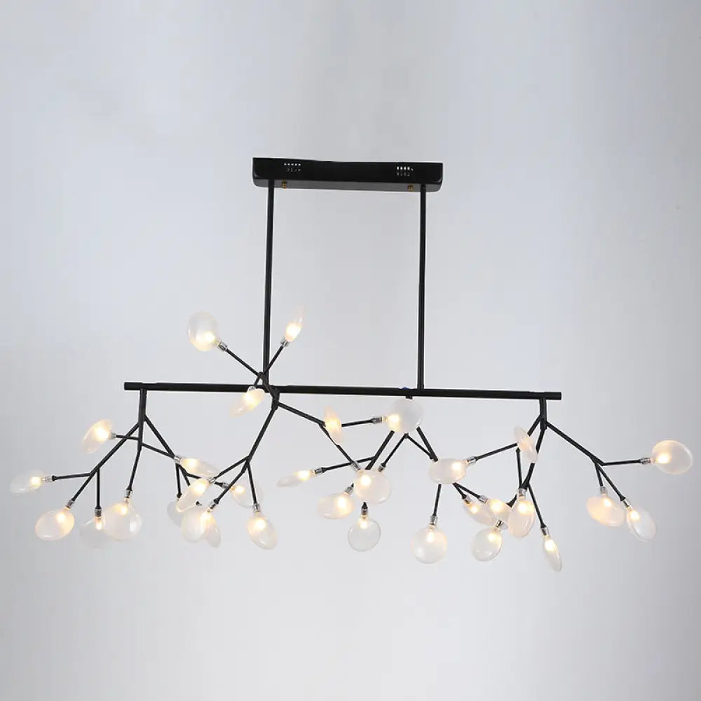 DecorBites™ Firefly LED Island Pendant Light: Modern Acrylic Linear Lamp for Dining Room Ceiling