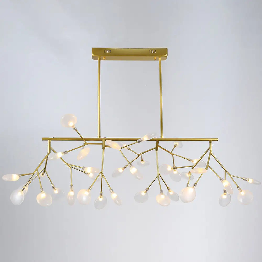 DecorBites™ Firefly LED Island Pendant Light: Modern Acrylic Linear Lamp for Dining Room Ceiling