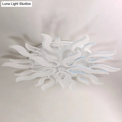 DecorBites™ DecorBites™ Flame Flower LED Ceiling Fixture - Modern & Creative Design, Warm/White Light - 31.5"/39"/49" Wide
