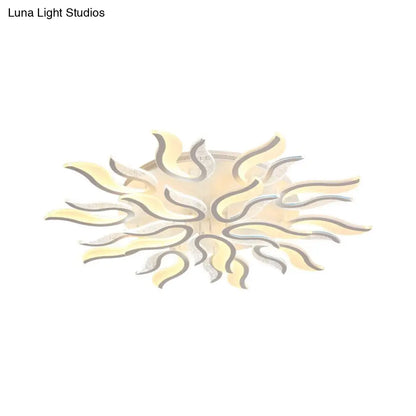 DecorBites™ DecorBites™ Flame Flower LED Ceiling Fixture - Modern & Creative Design, Warm/White Light - 31.5"/39"/49" Wide