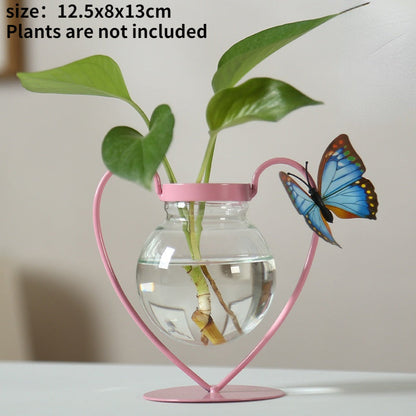 Flamingo Metal Vase for Home Decor - Vase