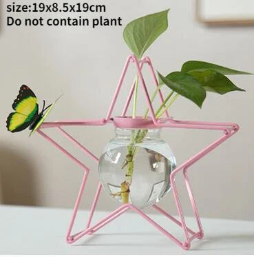 Flamingo Metal Vase for Home Decor