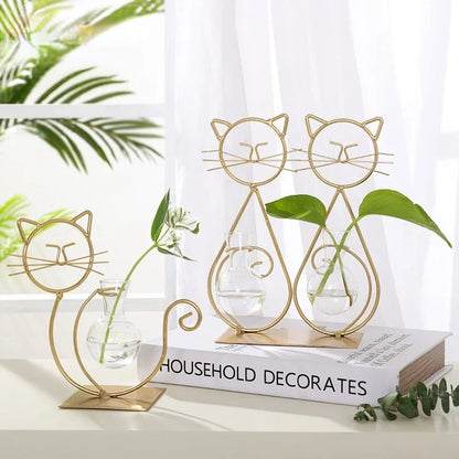 Flamingo Metal Vase for Home Decor - Vase