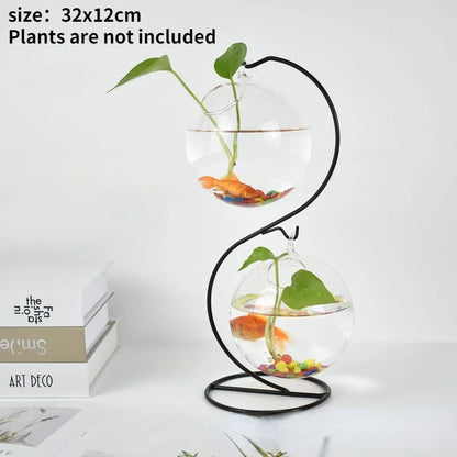 Flamingo Metal Vase for Home Decor - Blue - Vase