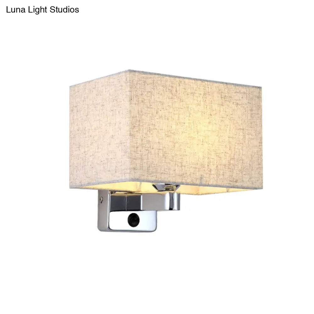 DecorBites™ Flaxen Rectangular Shade Wall Lamp - Simple Style for Living Room Wall Lighting