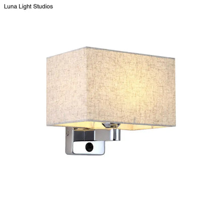 DecorBites™ Flaxen Rectangular Shade Wall Lamp - Simple Style for Living Room Wall Lighting