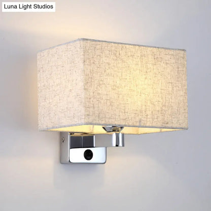 DecorBites™ Flaxen Rectangular Shade Wall Lamp - Simple Style for Living Room Wall Lighting