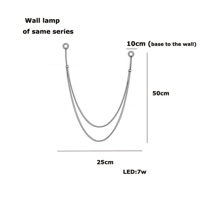 Flex Leather Belt LED Chandelier Light - Chandelier