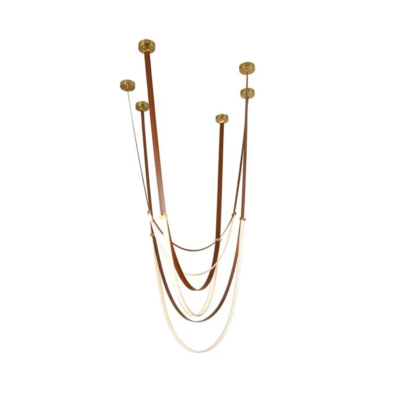 Flex Leather Belt LED Chandelier Light - Chandelier