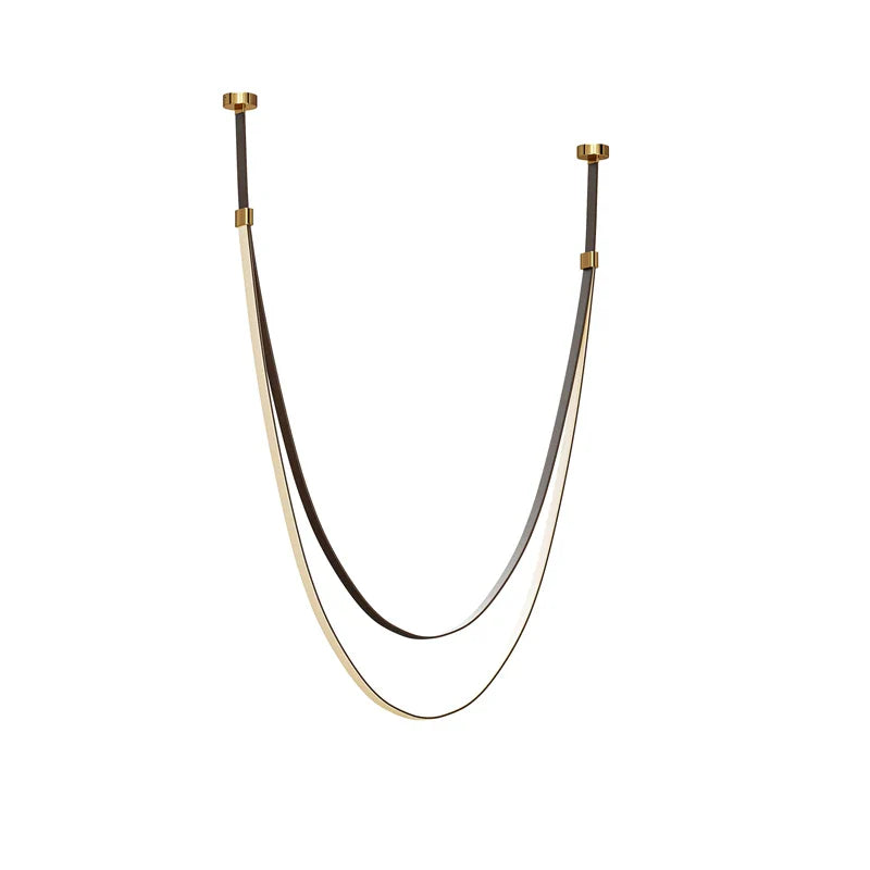 Flexible Leather Belt LED Chandelier Light - Chandelier