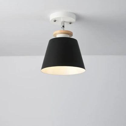 DecorBites™ DecorBites™ Flexible Metal Semi Flush Ceiling Light for Corridor - Simple Barrel Design with 1 Light