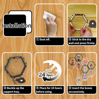 Floating Display Shelf for Collectible Toys