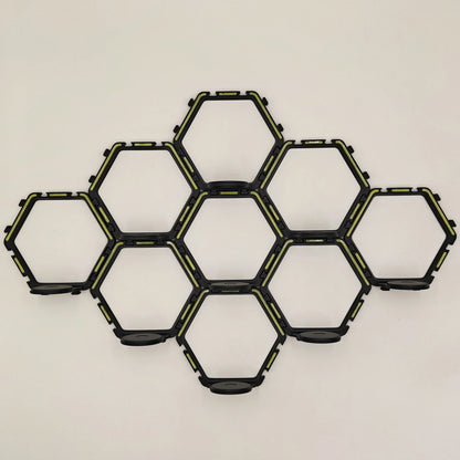 Floating Display Shelf for Collectible Toys - 9Black / CHINA