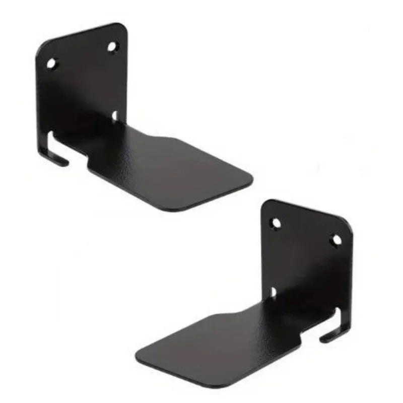 Floating Metal Bookshelves - Set of 2 - 2pcs Black