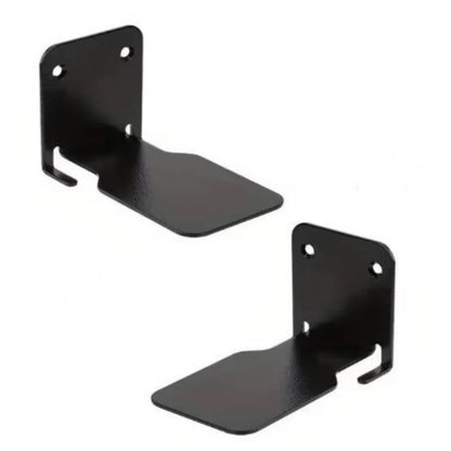 Floating Metal Bookshelves - Set of 2 - 2pcs Black