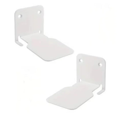 Floating Metal Bookshelves - Set of 2 - 2pcs White
