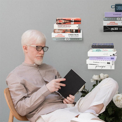 Floating Metal Bookshelves - Set of 2