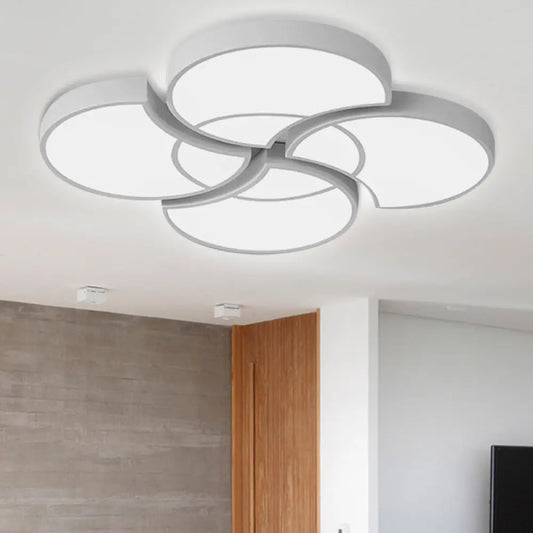 DecorBites™ DecorBites™ Floral Flush Ceiling Light for Kids' Spaces - Metal and Acrylic Ceiling Lamp for Kindergarten and Corridor