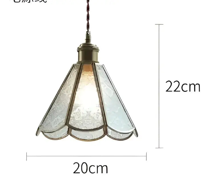 Delicate floral green glass pendant light with frosted shade and golden brass finish ideal for dining room pendant lights