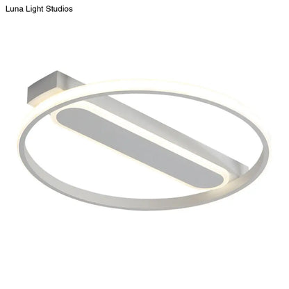 DecorBites™ Flush Mount Acrylic LED Light for Bedroom Ceiling - Ring Design, Warm/White, 16"/19.5"/23.5" Dia