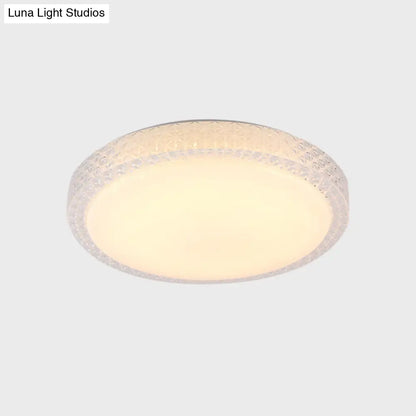 DecorBites™ DecorBites™ Flush-Mount Crystal LED Ceiling Light in White or Warm Light, Available in 16" or 19.5" Diameter