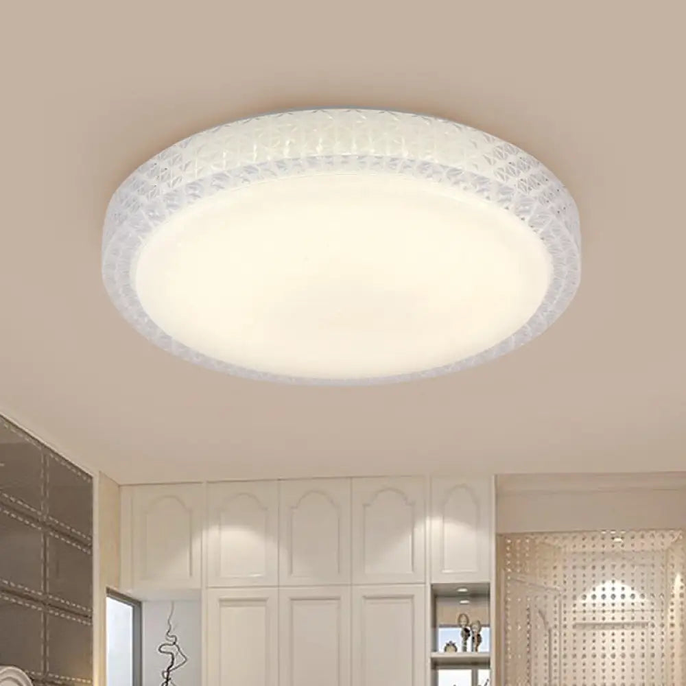 DecorBites™ DecorBites™ Flush-Mount Crystal LED Ceiling Light in White or Warm Light, Available in 16" or 19.5" Diameter