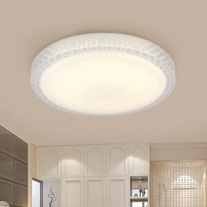 DecorBites™ DecorBites™ Flush-Mount Crystal LED Ceiling Light in White or Warm Light, Available in 16" or 19.5" Diameter