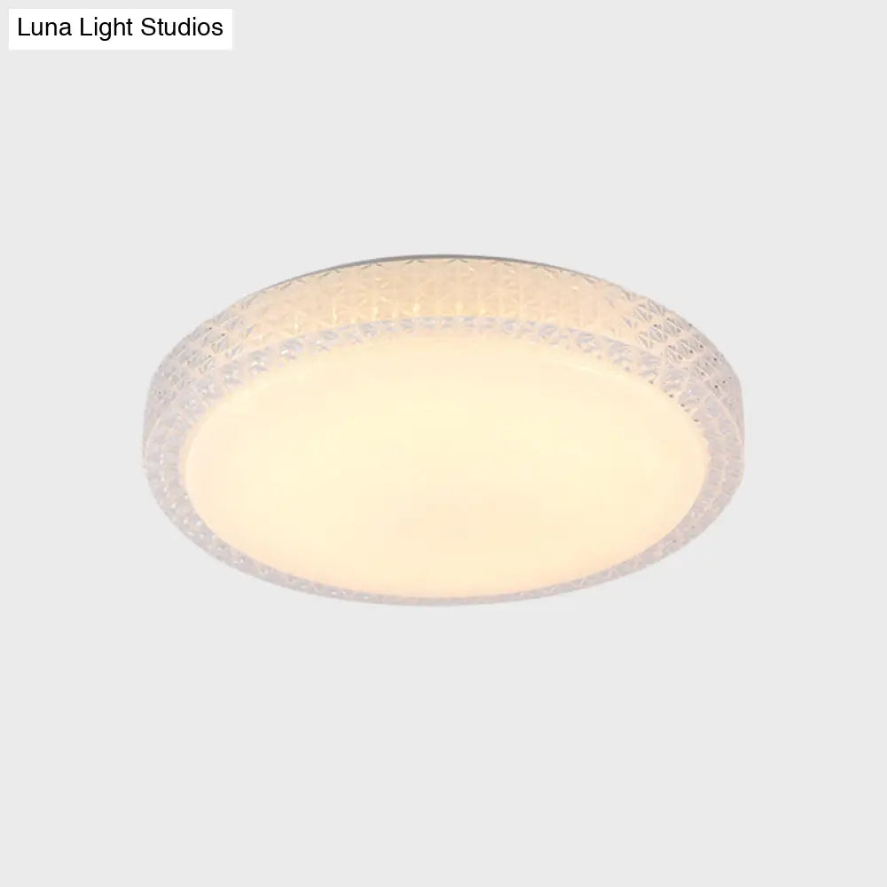 DecorBites™ DecorBites™ Flush-Mount Crystal LED Ceiling Light in White or Warm Light, Available in 16" or 19.5" Diameter