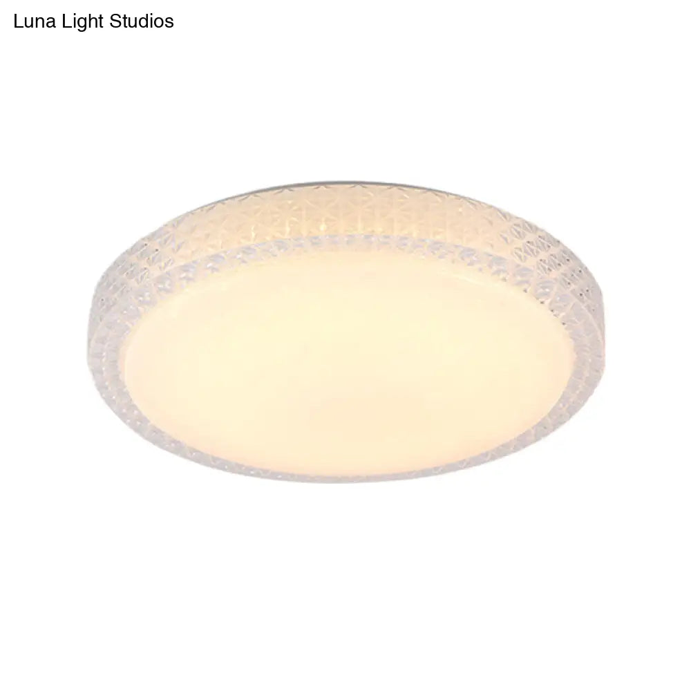 DecorBites™ DecorBites™ Flush-Mount Crystal LED Ceiling Light in White or Warm Light, Available in 16" or 19.5" Diameter
