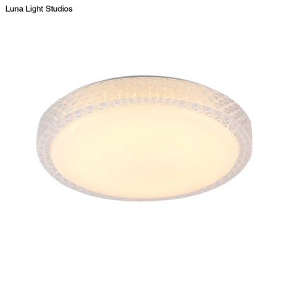 DecorBites™ DecorBites™ Flush-Mount Crystal LED Ceiling Light in White or Warm Light, Available in 16" or 19.5" Diameter