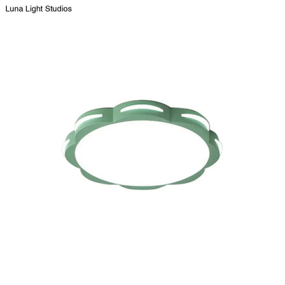 DecorBites™ DecorBites™ Flush Mount Macaron LED Ceiling Light with Acrylic Floral Shade - Ideal for Girls' Bedroom