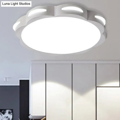 DecorBites™ DecorBites™ Flush Mount Macaron LED Ceiling Light with Acrylic Floral Shade - Ideal for Girls' Bedroom