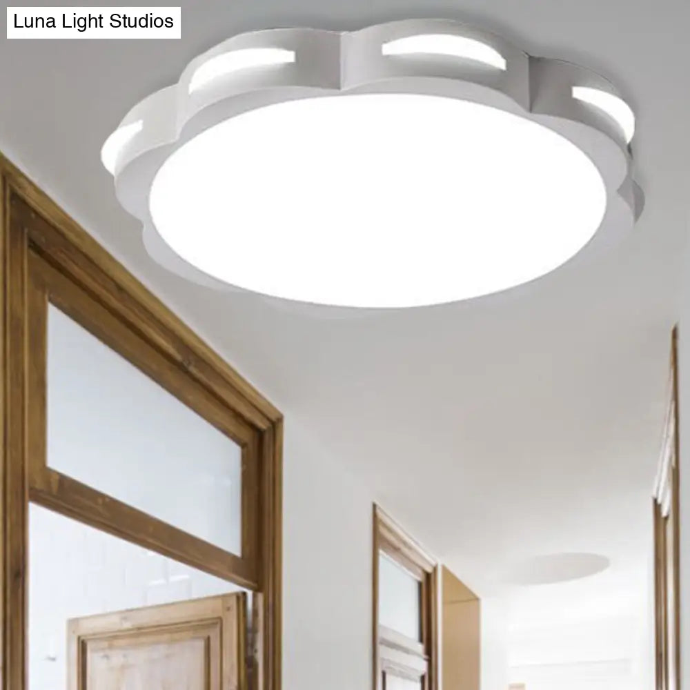 DecorBites™ DecorBites™ Flush Mount Macaron LED Ceiling Light with Acrylic Floral Shade - Ideal for Girls' Bedroom