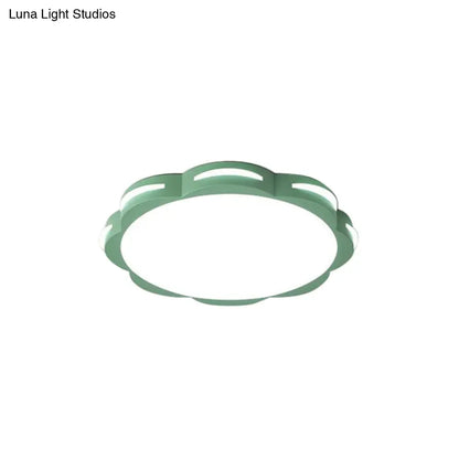 DecorBites™ DecorBites™ Flush Mount Macaron LED Ceiling Light with Acrylic Floral Shade - Ideal for Girls' Bedroom