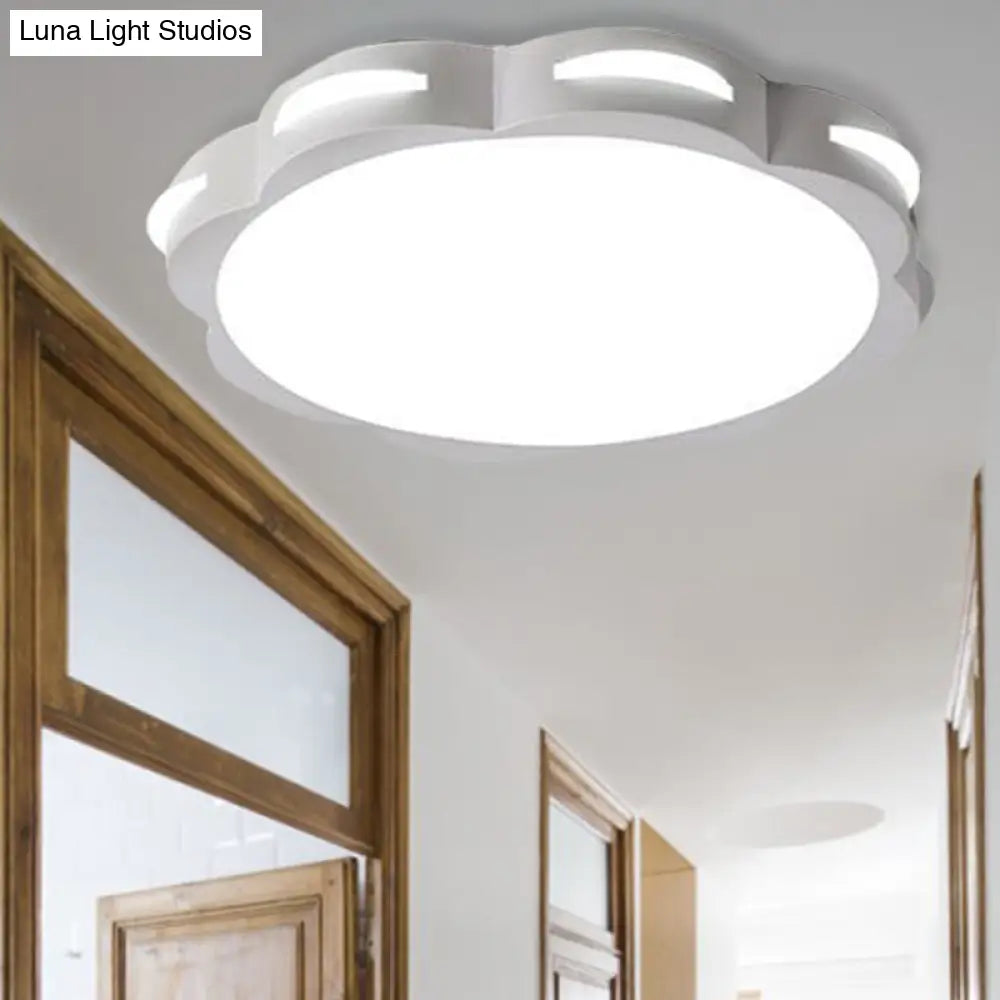 DecorBites™ DecorBites™ Flush Mount Macaron LED Ceiling Light with Acrylic Floral Shade - Ideal for Girls' Bedroom