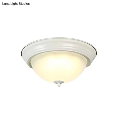 DecorBites™ Flush Mount Milk Glass Macaron Loft Ceiling Light for Hallway Bathrooms
