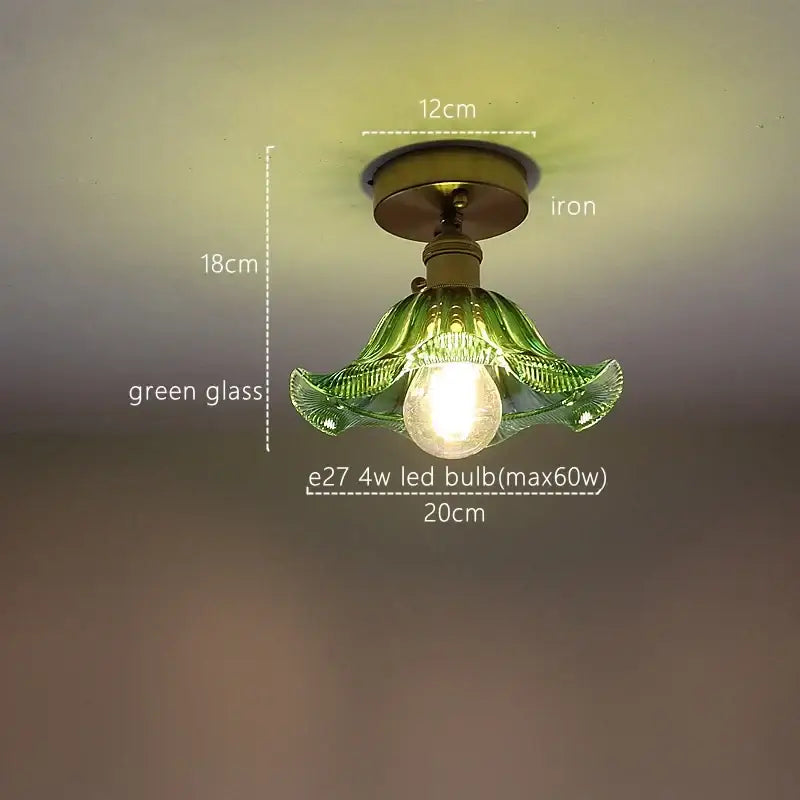 Fluted green stripe glass pendant light with green glass shade iron base and frosted bulb for kitchen decorbites green stripe
